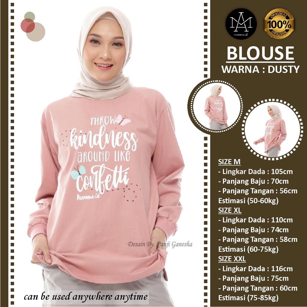 KAOS MAREEMA id MAREEMAid 100% ORIGINAL ORI ASLI BLOUSE BAJU TSHRIT ATASAN PAKAIAN FASHION WANITA CE