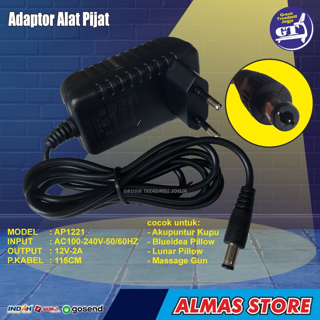 Adaptor Sparepart Terapi Pijat Pijet Pijit Kaki Kesehatan Stroke Ringan Elektrik Akupuntur Tubuh Ten