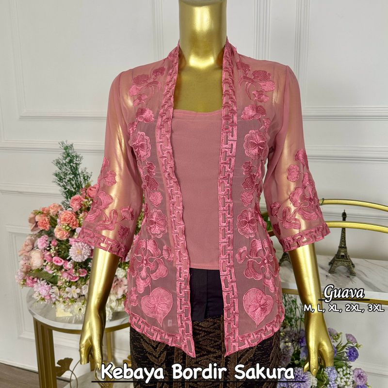 Kebaya Sutra Crepe Lengan Lonceng