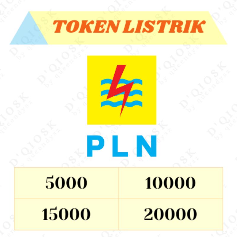 TOKEN LISTRIK PLN 5000 10000 15000 20000