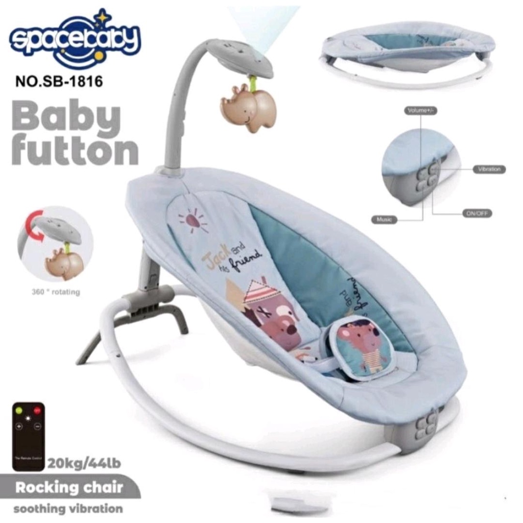 SPACEBABY FUTTON ROCKING CHAIR SB1816 / KURSI GOYANG MANUAL