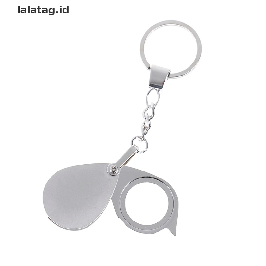 [lalatag] Loupe Saku Lipat 10x magnifier loupe Lensa Kaca Pembesar Dengan Gantungan Kunci [ID]