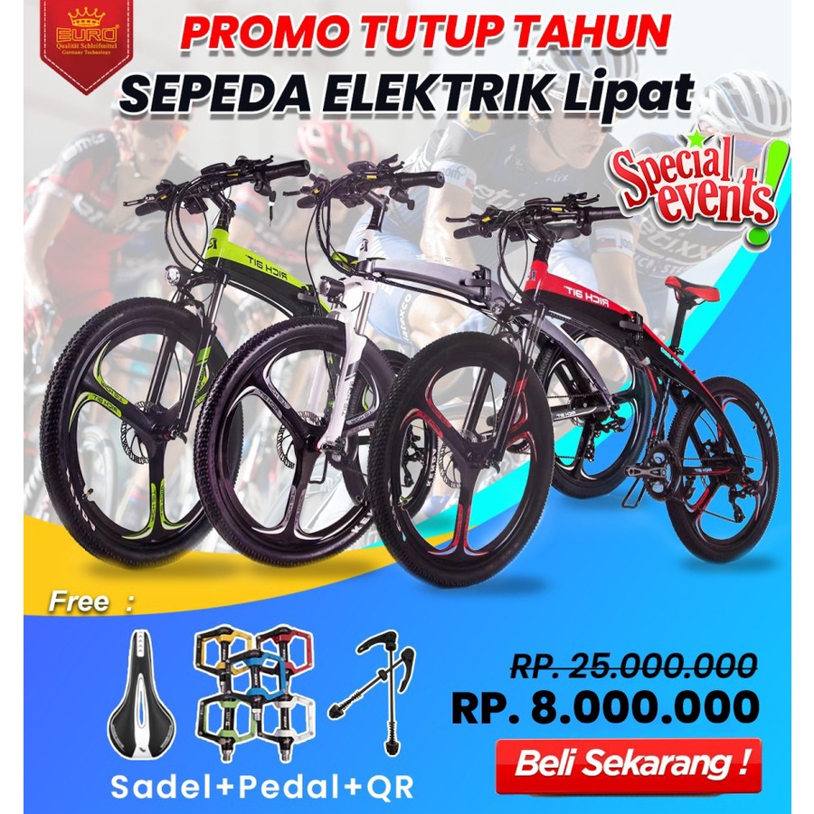 Sepeda Listrik lipat ebike MTB RICH BIT TOP 880 - 3 Warna