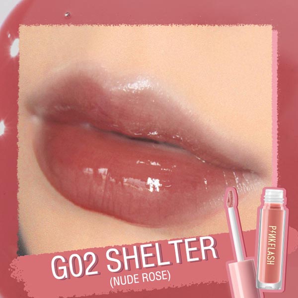 PINKFLASH Lasting Glossy Lipgloss | Lip Gloss | Pink Flash_Cerianti