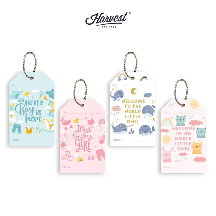 Gift Tag Baby / New Born Harvest isi 8 - Baby Wish