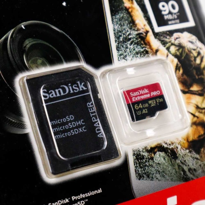 MICRO SD MICROSD SANDISK EXTREME PRO MEMORY UHS-I 64GB 200 MBPS