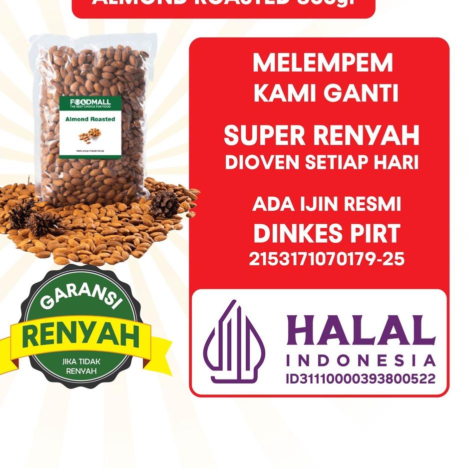 

TrxN3z3Y almond roasted 500 gr / almond panggang utuh / kacang almond