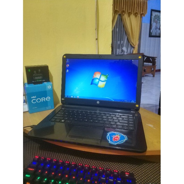 Laptop Notebook HP 14 g102au amd a4-5000 radeon hd 8330 Ram 2gb Hdd 500gb bekas
