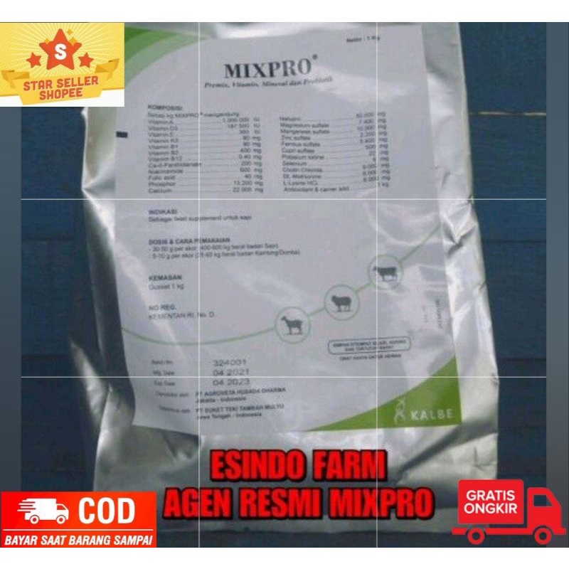 

Mixpro premix ternak sapi, kerbau dan kambing 1 kg (اعروةالبرقي)