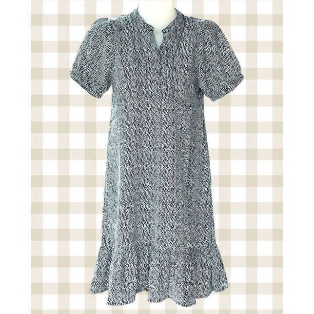 DRESS MOTIF POLKADOT ORIGINAL MERK SOPHIE MARTIN PARIS ALL SIZE