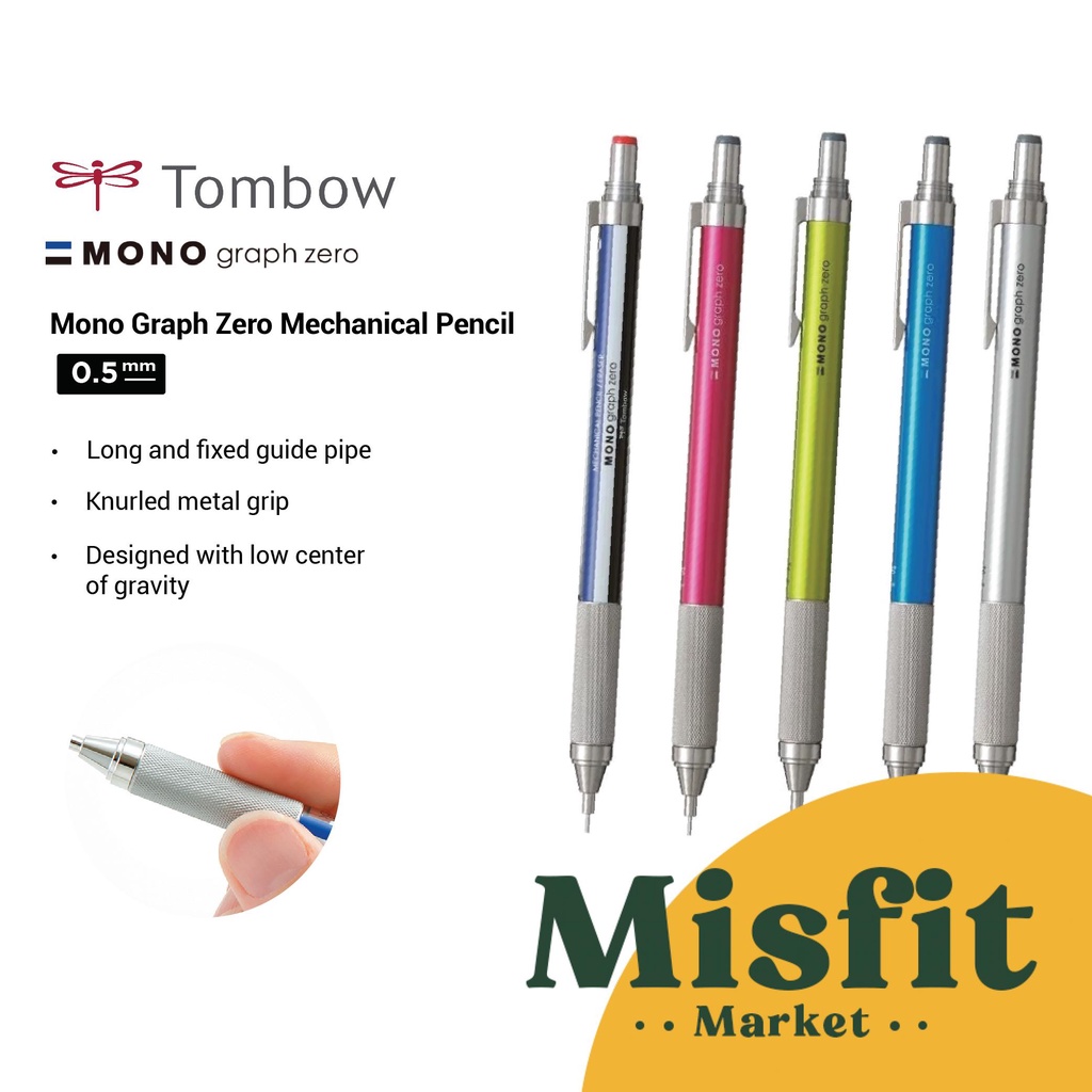 

Tombow Mono Graph Zero Mechanical Pencil Pensil Mekanik 0.5 mm