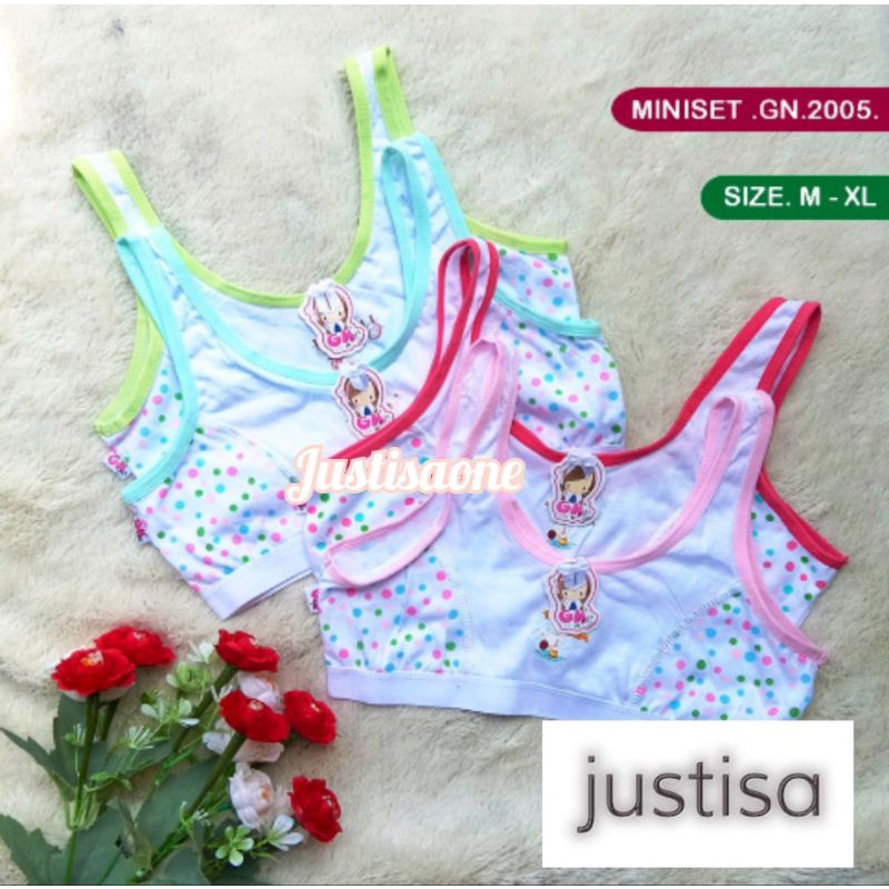 Miniset Anak Remaja GN 299/301 putih Pakaian Dalam Anak Golden Nick Miniset Murah