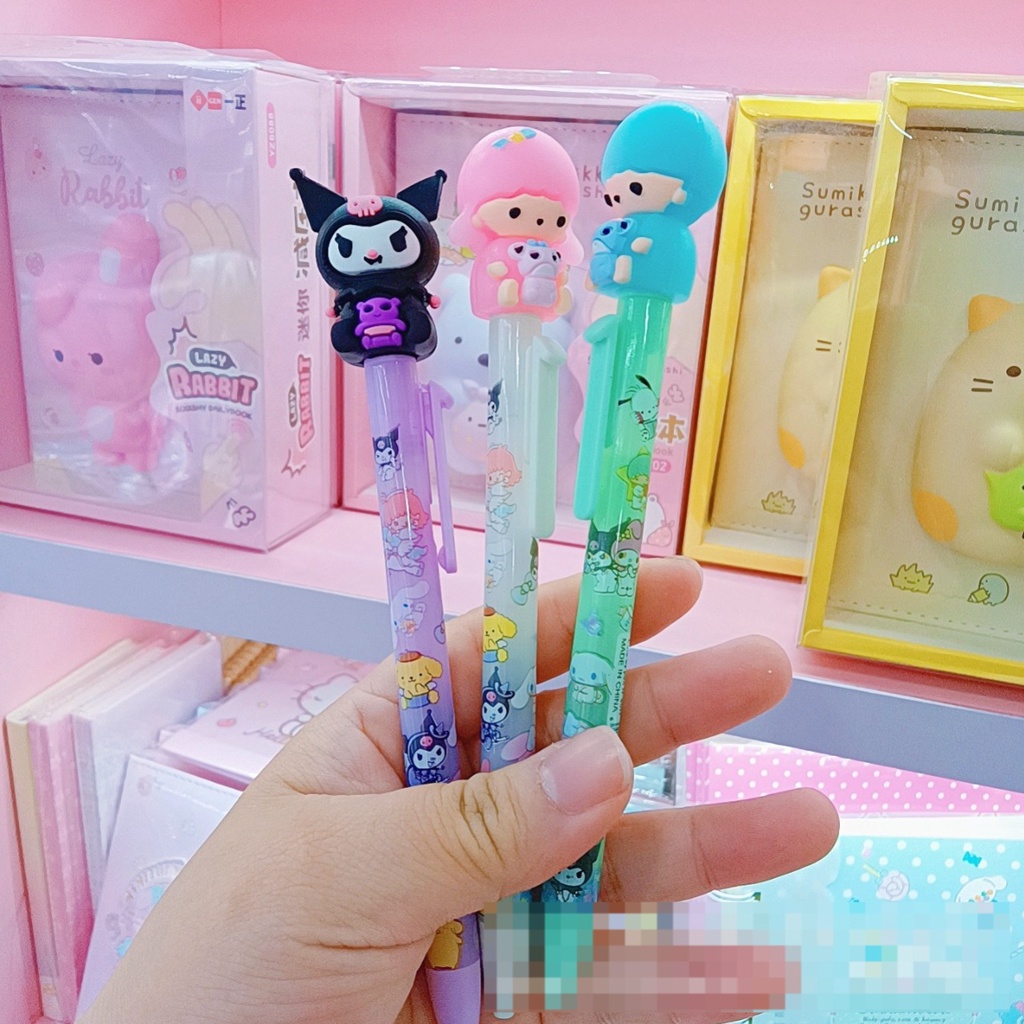 PULPEN RUBBER SANRIO PEN SANRIO PEN LUCU ATK PULPEN PULLPEN SANRIO KUROMI POMPOMPURIN CINNAMOROLL MY MELODY MELODYY HELLO KITTY KITTYY PULPEN HK ALAT TULIS KANTOR LUCU PULPEN TEKAN PULPEN ANAK @banyak