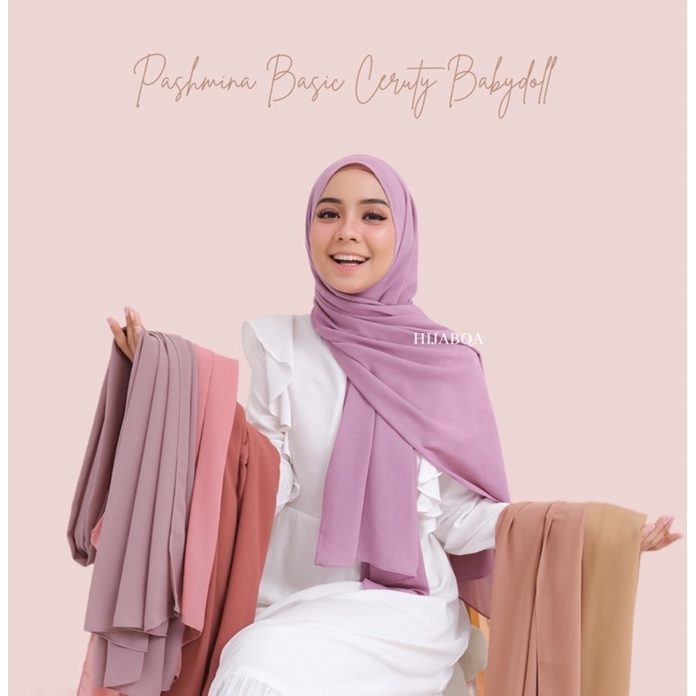 HIJABQA - Pashmina Basic Ceruty Babydoll Polos