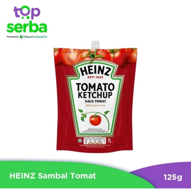 

saos tomat heinz kemasan saschet 125 gram