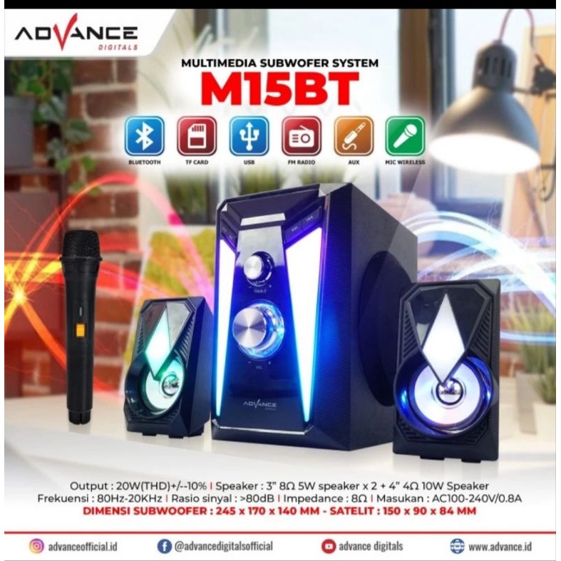 Advance Multimedia Bluetooth Speaker M15BT