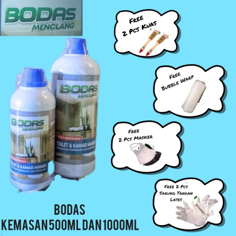BODAS Pembersih Kerak Toilet Kamar Mandi Sangat Kuat