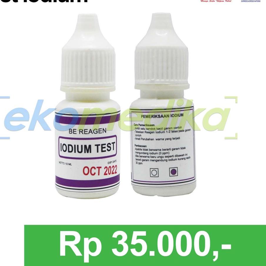 Kekinian Test Iodium BE REAGENT Iodine / Iodium Test 10ml per vial Test iodium dalam Garam