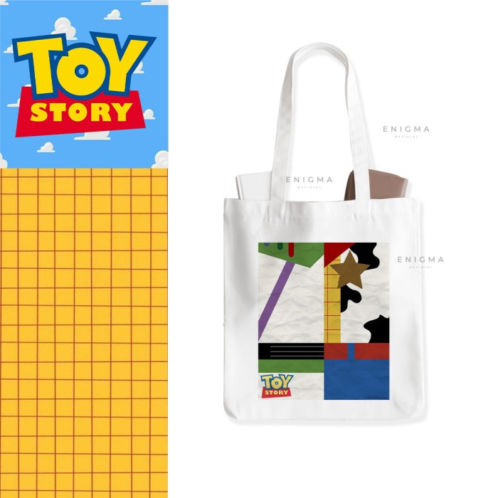 TERBARU TOTEBAG TOY STORY TOTE BAG KANVAS PREMIUM ENIGMA TAS BAHU TAS - TOY STORY A 01