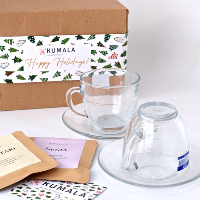 

Kumala Hampers Natal - Duralex Cangkir Tea Set + Free Box & Gift Card