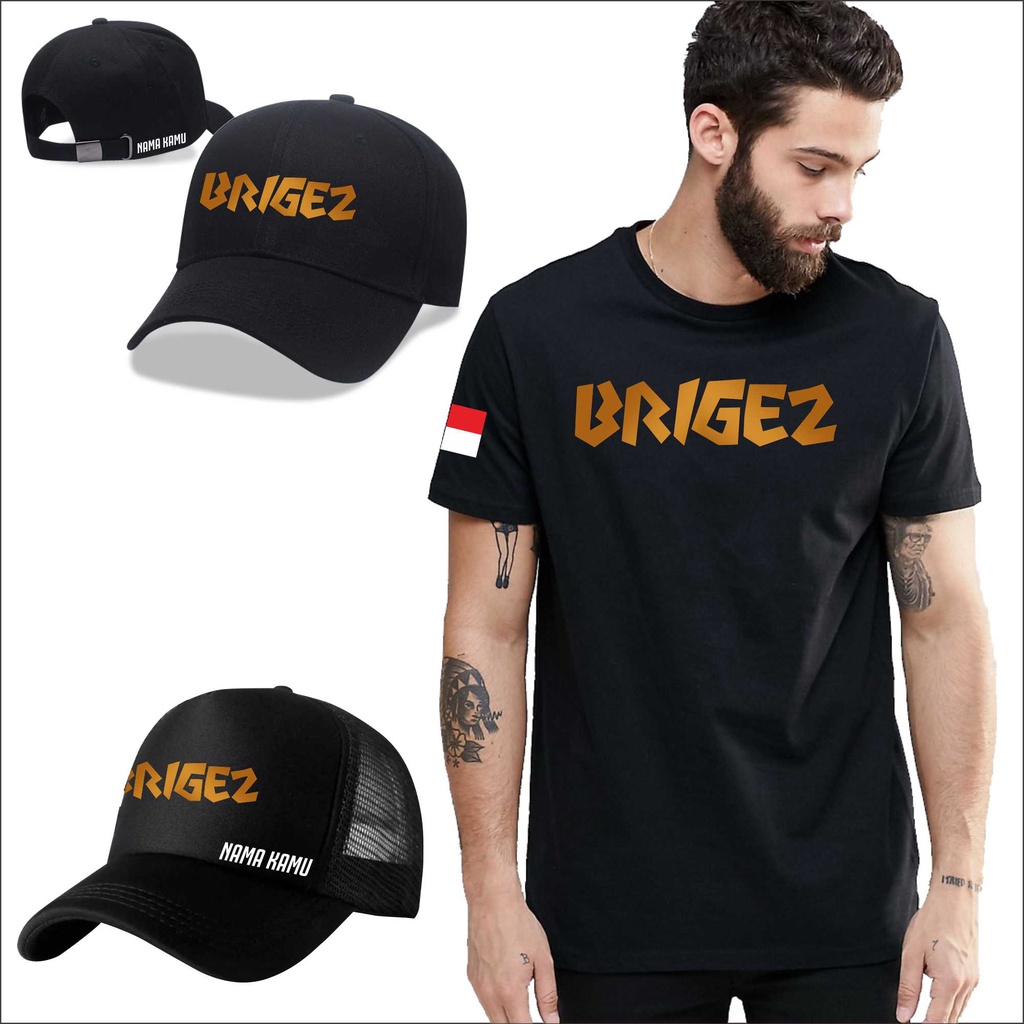 KAOS BRIGEZ 2 INDONESIA, KAOS ORMAS BRIGEZ .BISA PAKAI NAMA SENDIRI