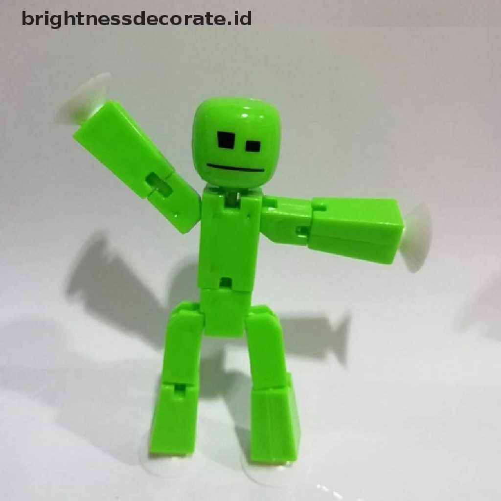 [Birth] 2pcs Warna Acak Stikbot Screen Animasi Mainan Gudang Boneka Dengan Sucker Toys [ID]