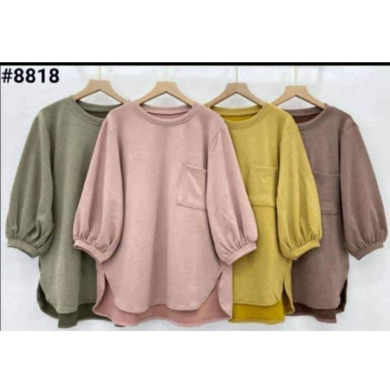 GIRA TOP BLOES CRINKLE AIRFLOW / PAKAIAN WANITA - ATASAN WANITA - BAJU TUNIK - PAKAIAN TERLARIS - ATASAN TERLARIS - TUNIK