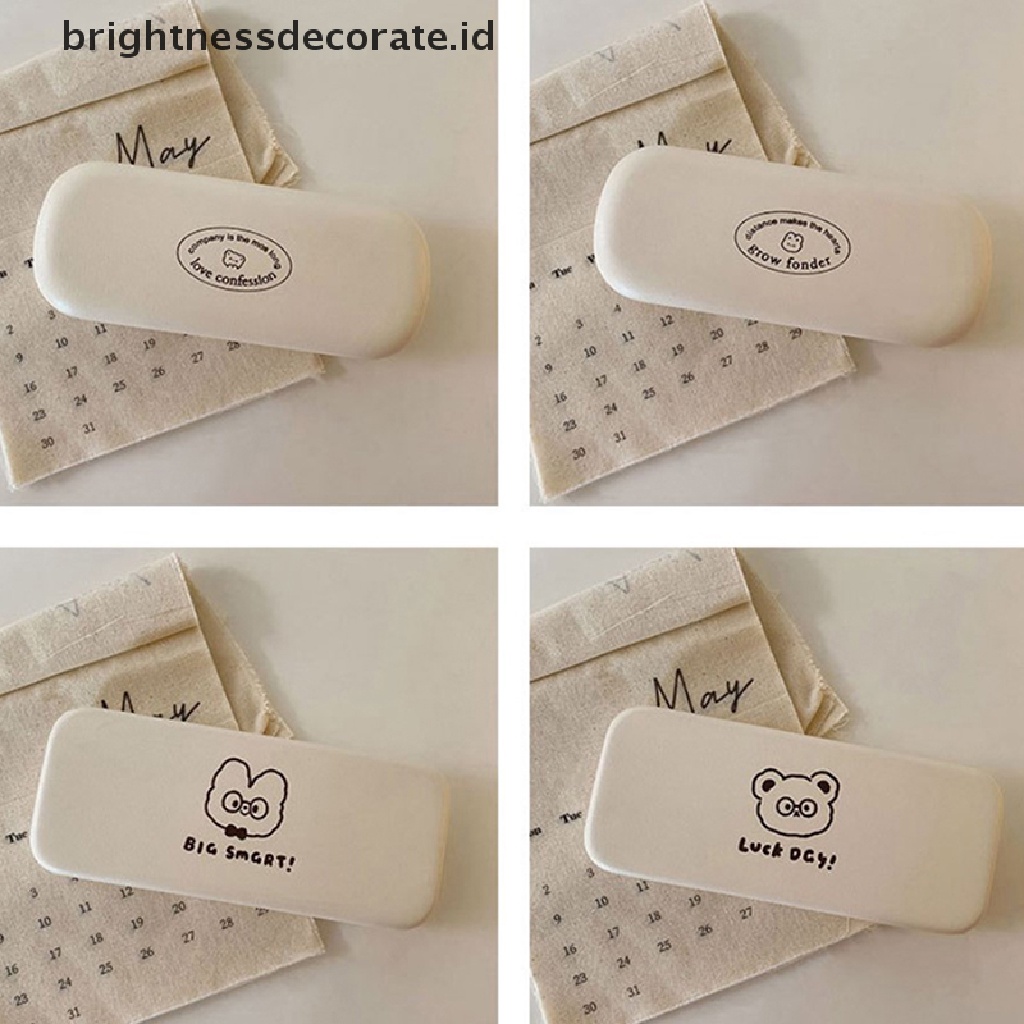 [Birth] 1pc Lucu Motif Kartun PU Portable Glasseswear Glasses Case Kotak Penyimpanan Kacamata [ID]