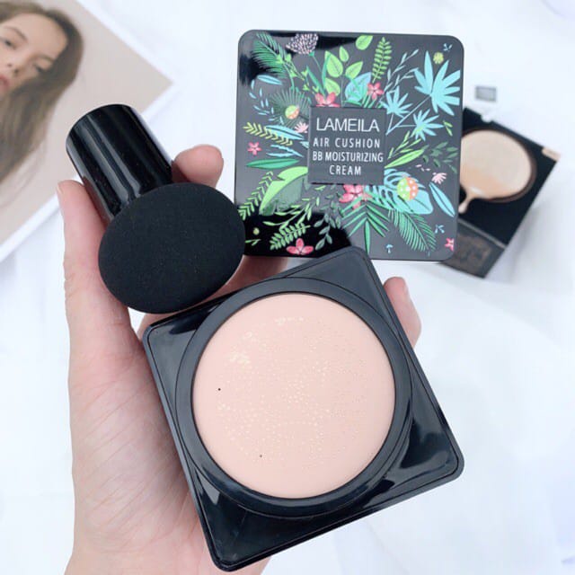 LAMEILA AIR CUSHION MUSHROOM BB MOUSTURIZING  CREAM FOUNDATION KECANTIKAN WAJAH