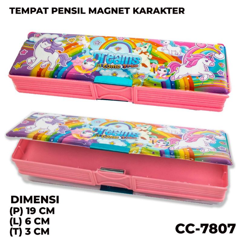 

Tempat Pensil Magnet Karakter 2 Sisi / Kotak Pensil Magnet