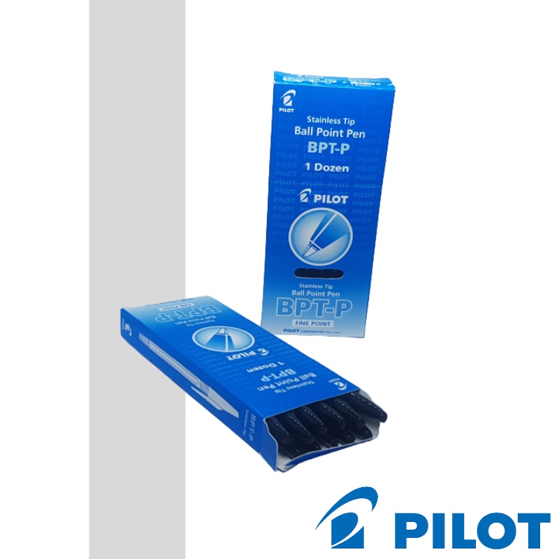 

Ballpoint Pulpen Hitam Pilot BPT-P Hitam Fine Point Stainless Tip (12 Pcs)