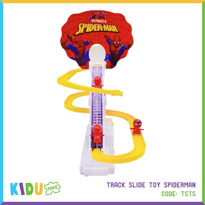 Mainan Anak Track Slide Toy Spiderman Kidu Toys