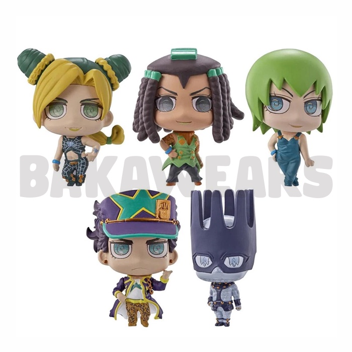 Action Figure Jojo's Bizarre Adventure Stone Ocean: Cute Kawaii Version - Jotaro, Jolyne, White Snake, Ermes, Foo Figher