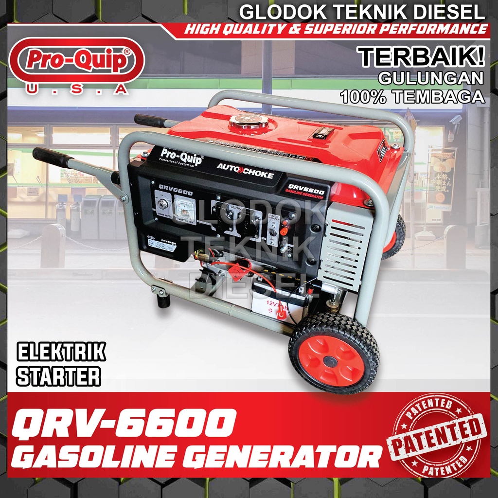 Proquip Genset Generator Bensin 3300 2800 watt QRV 6600 QRV6600 ORIGINAL