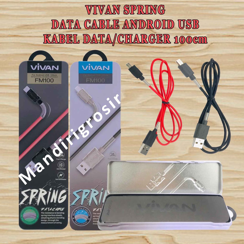 VIVAN Spring* Charger For Android USB* Kabel Data Spring* FM100