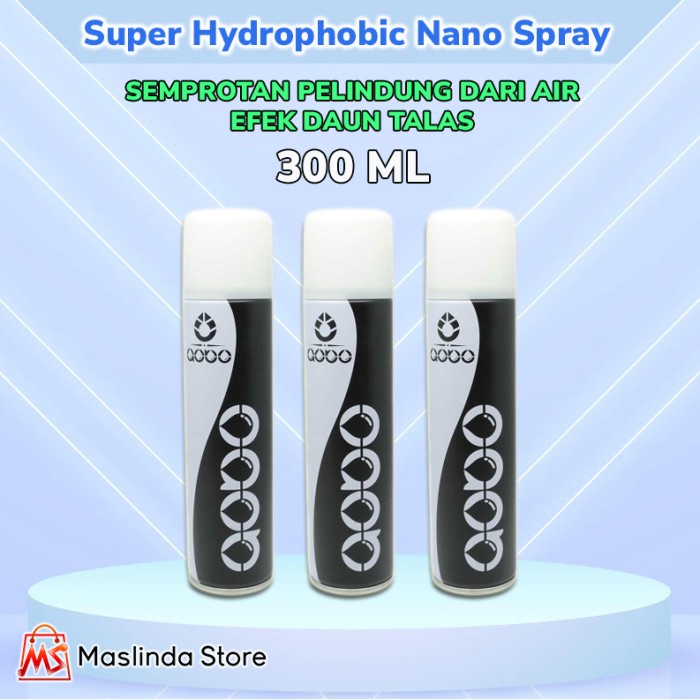 Aksesoris Sepatu Spray Pelindung Sepatu Semprotan Anti Air Repelent Efek Daun Talas Aob