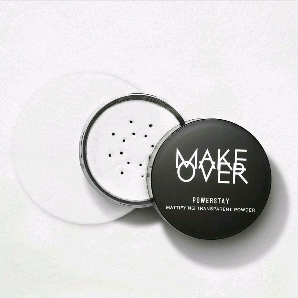 Make Over Powerstay Mattifying Transparent Powder 11G |  Bedak Tabur BY AILIN