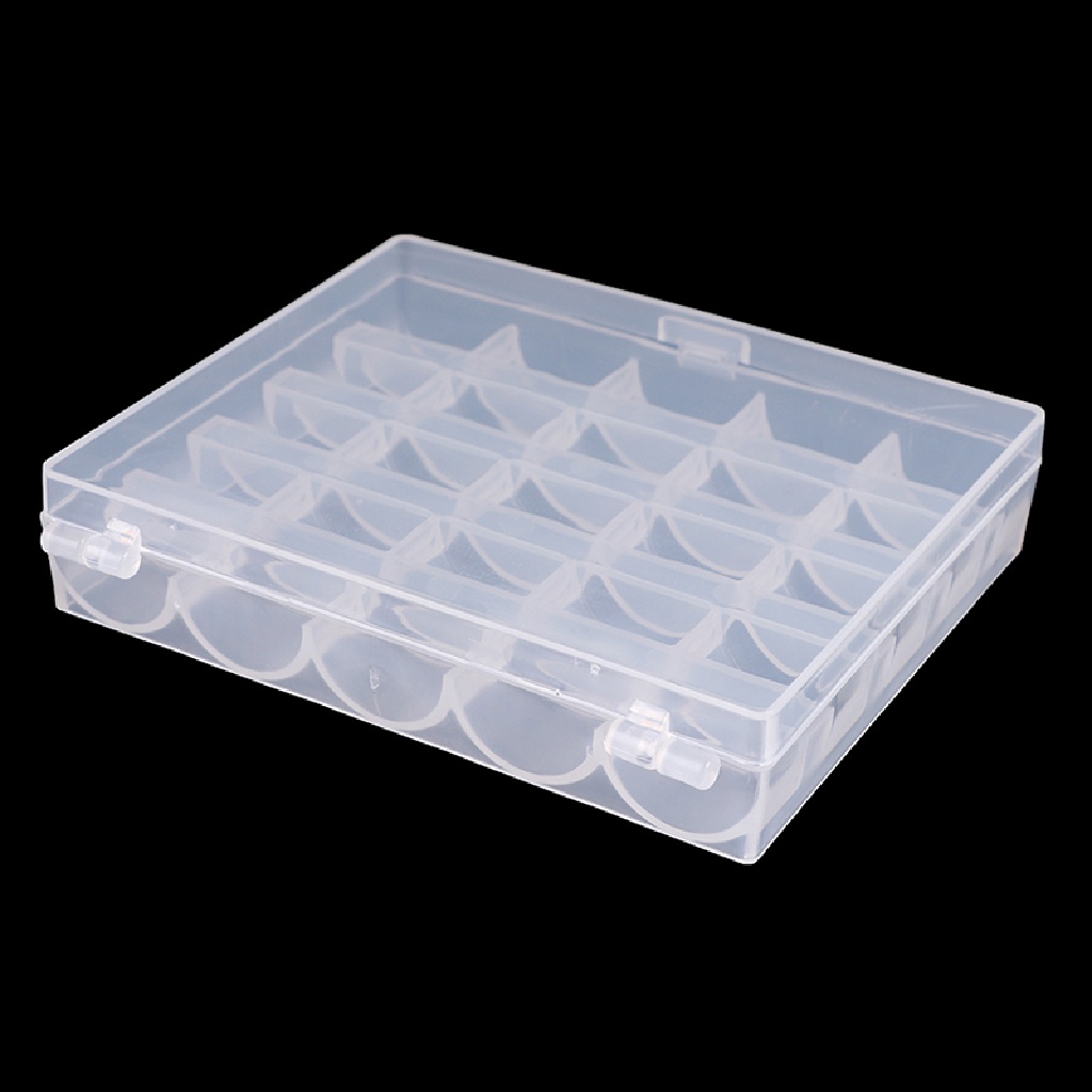 [Birth] 25/36 Spools Bobbins Mesin Jahit Kosong Bobbin Case Organizer Kotak Penyimpanan [ID]