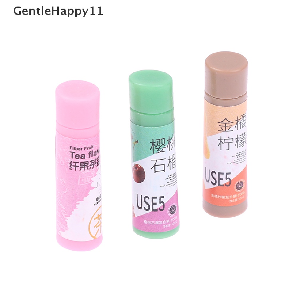 Gentlehappy 5Pcs Botol Minum Buah Rumah Boneka Model Teh Susu Mainan Miniatur Rumah Boneka id