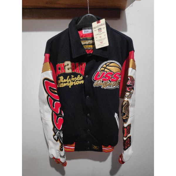 Rawtype Riot X USS Varsity Champ Back 2 Size L Jacket Original Riot