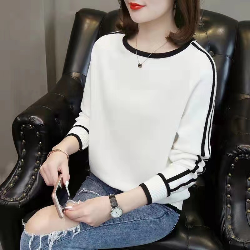 Naura Knit Sweater LongSlevee- Sweater Top Rajut - Atasan Wanita Import TM (8425)