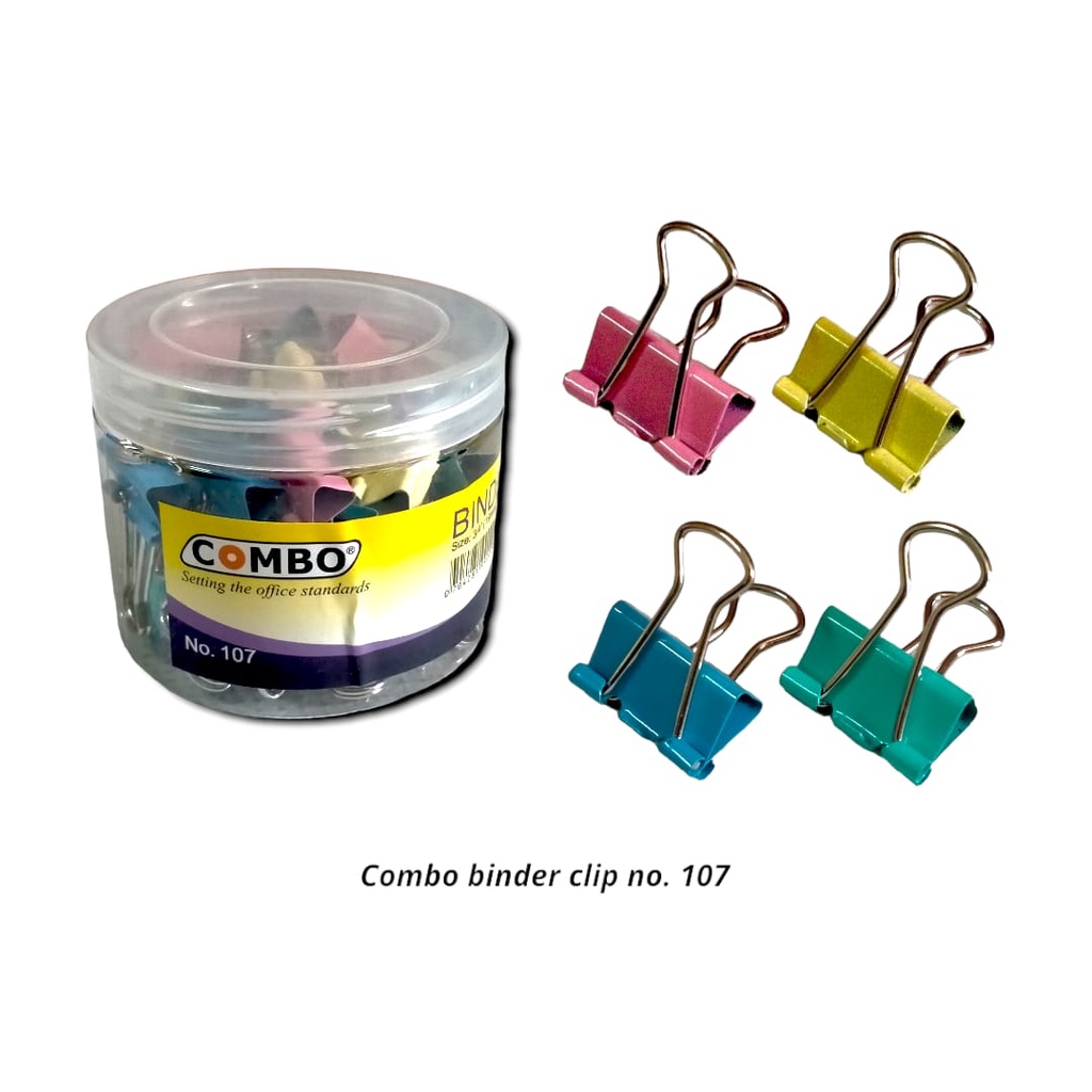

KLIP PENJEPIT KERTAS WARNA COLOR BINDER CLIP KECIL NO.107