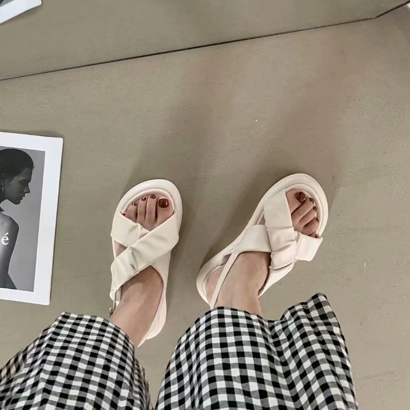 [✅BISA COD] 1075 Sandal Import Wanita KXS Tali Belakang VIRAL 2022