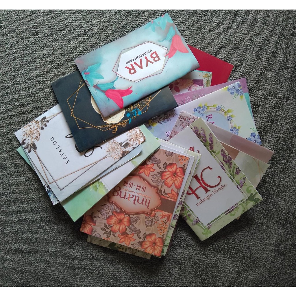 Paket Katalog Undangan Pernikahan Premium Lengkap Bahan BC terbaik