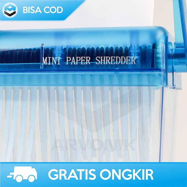 ALAT PENGHANCUR KERTAS KARTU CD MANUAL PAPER HAND SHREDDER MINI 4.5L