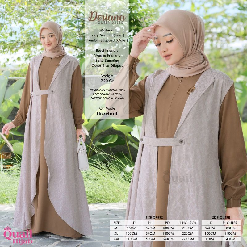 Deriana Gamis Outer QuaiL Hijab