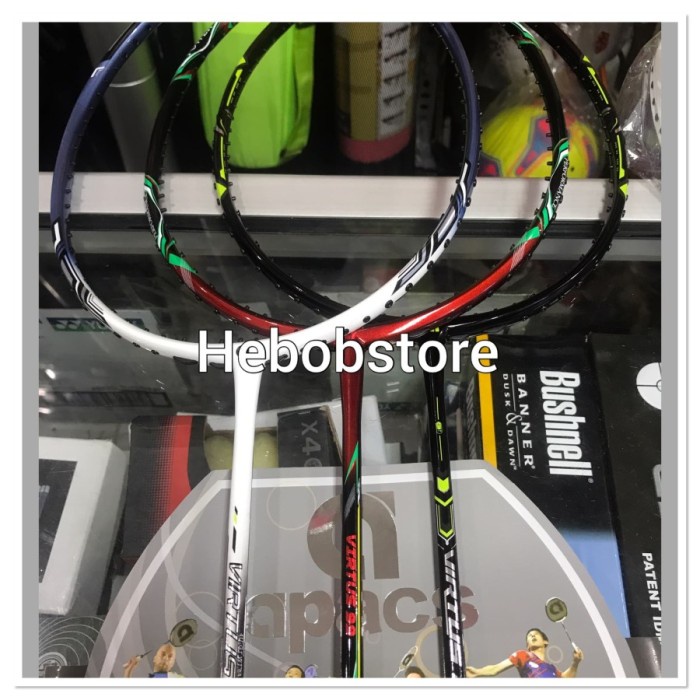 Raket Raket Badminton Apacs Virtus 66/80/90 Original Bisa 35 Lbs Kuat Ori