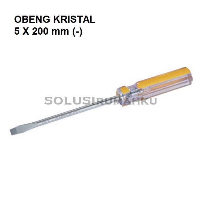 Obeng Kristal 5 x 200 mm (-) LAKONI PRO / Obeng Lakoni 700935