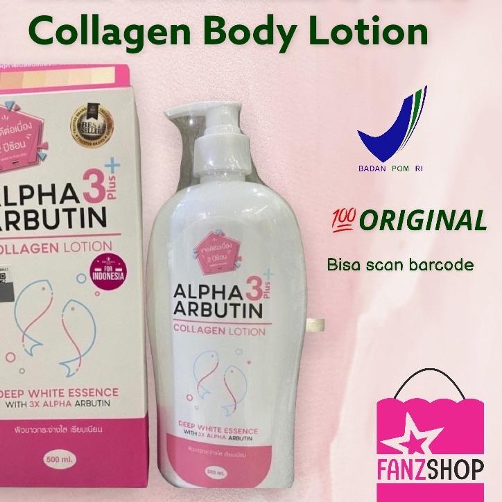Termurah BODY LOTION Alpha Arbutin 3 Plus Collagen Whitening Lotion