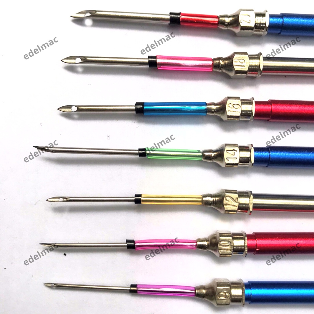 Jarum dan Gagang Changeable Sulam Embroidery Punch Needle Tool Knit Poking Cross Stitch Pen DIY Sewing